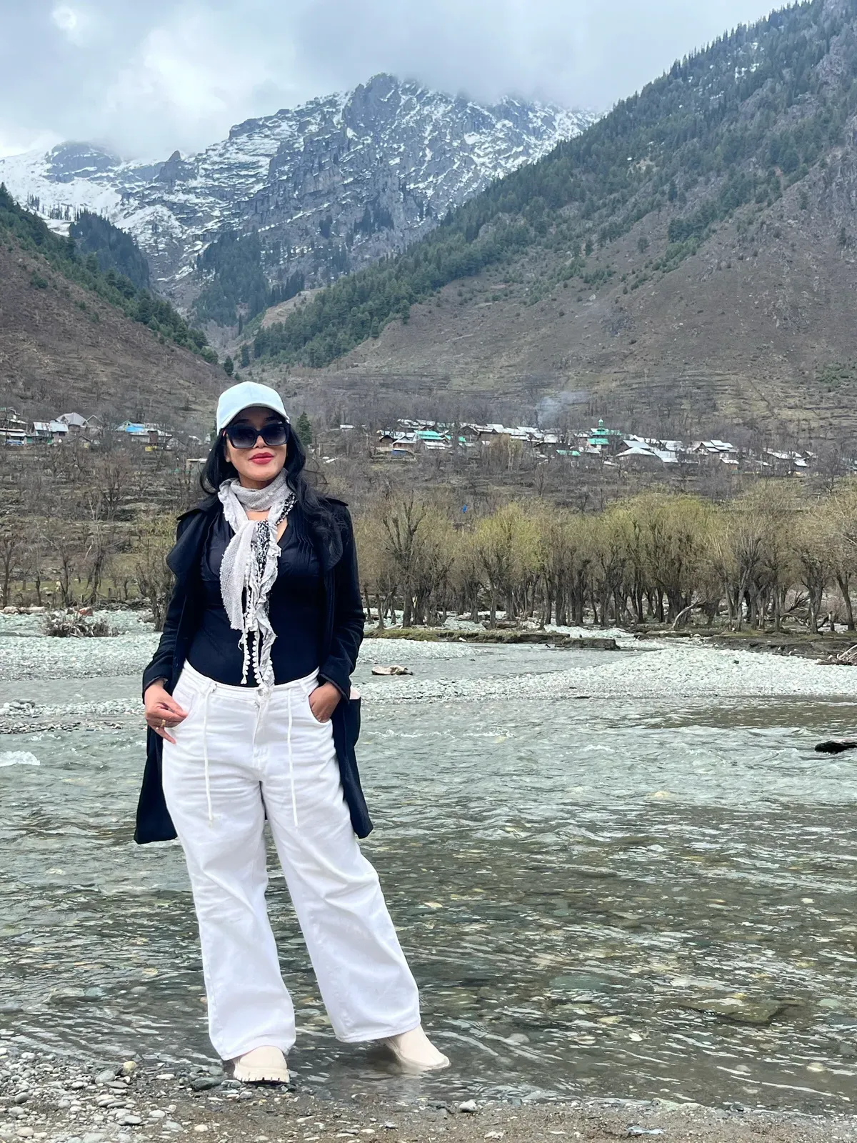 Scenic snow-capped mountains of Sonamarg, Kashmir - cinematic travel hero